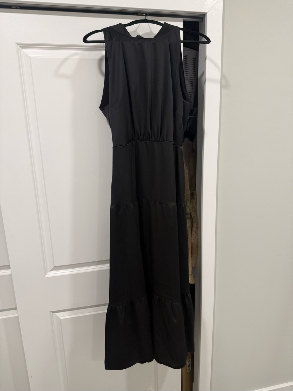 Sam Edelman Black Sleeveless Tiered Maxi Dress